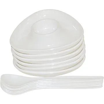 Stojánek na vajíčko plast 6 ks se lžičkami (229929208)