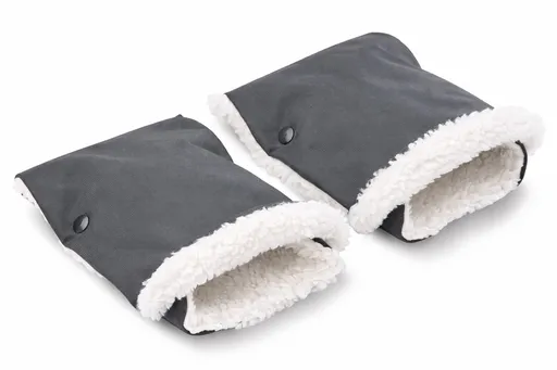 SENSILLO Rukávníky ke kočárku - šedé