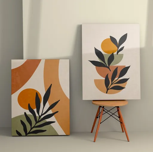 Dekorativní obraz na plátně (2 kusy) 2KNV4271 - 50 x 70