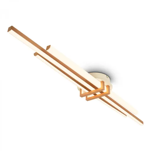 BRILONER Tinka stropní svítidlo 98x16 cm - 30W, 3000lm, LED, teplá bílá, kávová 3951034