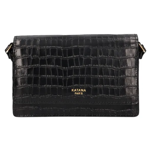 Kožená dámská crosbody kabelka Katana Tinja - černá