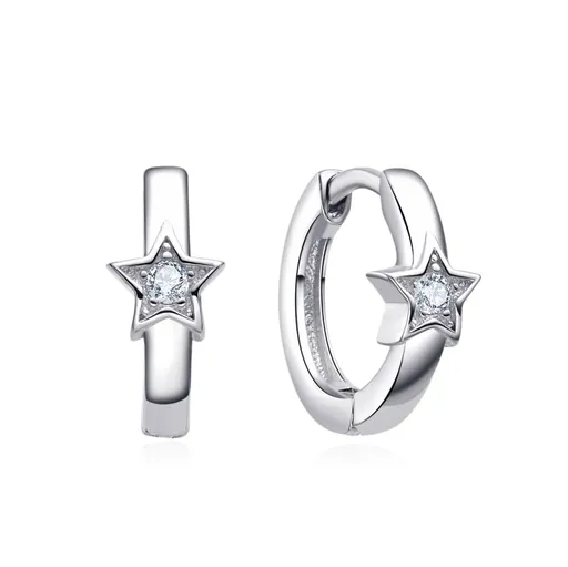 MOISS Stříbrné dětské kruhy Hvězda E0003288