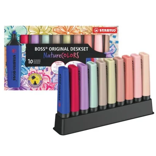 STABILO BOSS ORIGINAL NatureCOLORS Wildflower 10ks stolní set