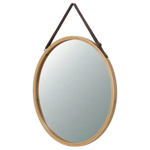 Nástěnné zrcadlo B053 NAT, bambus