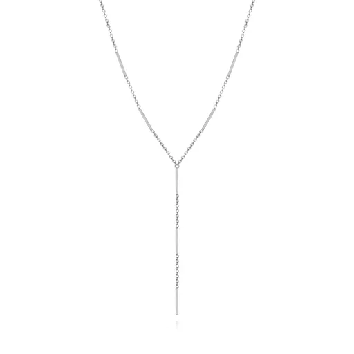Stříbrný náhrdelník 925 ve tvaru Y s tyčinkami