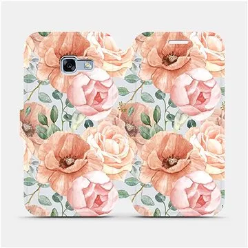 Flip pouzdro na mobil Samsung Galaxy A3 2017 - MP02S Pastelové květy (5903516758500)