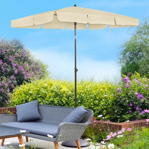 Haushalt international Slunečník UV50+ 140 x 180 cm, béžový