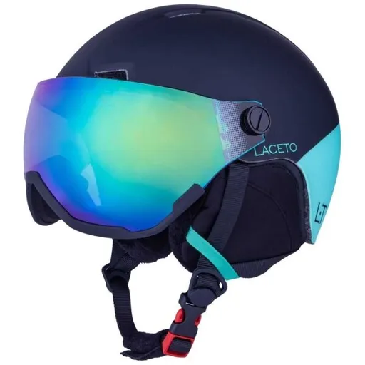 Laceto TEMPESTA VISOR Lyžařská helma, tmavě modrá, velikost