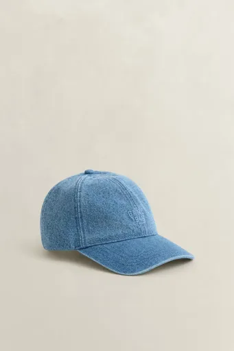 KŠILTOVKA GANT DENIM CAP SEMI LIGHT BLUE BROKEN IN