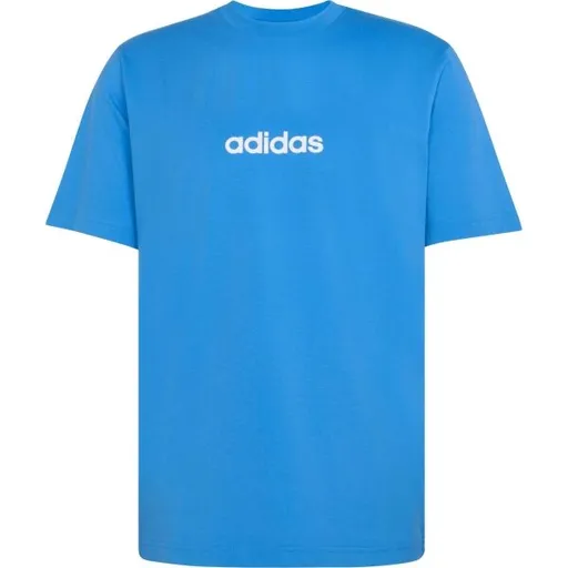 adidas LINEAR SJ TEE Pánské triko, modrá, velikost
