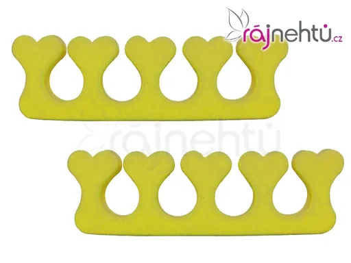 Oddělovač prstů (separátor) - žlutý