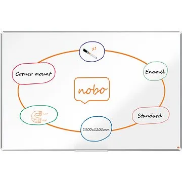 NOBO Premium Plus smaltovaná 180 x 120 cm, bílá (1915149)