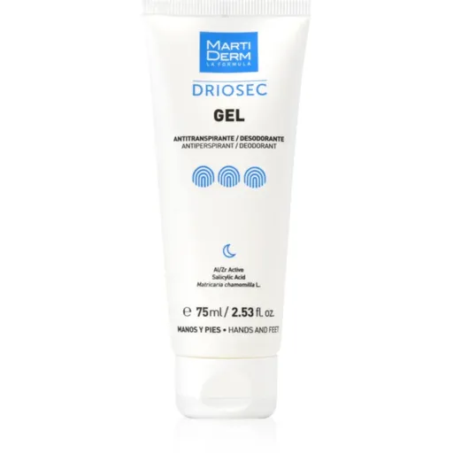 MartiDerm Driosec Gel Antitranspirante gel na ruce a nohy proti nadměrnému pocení 75 ml