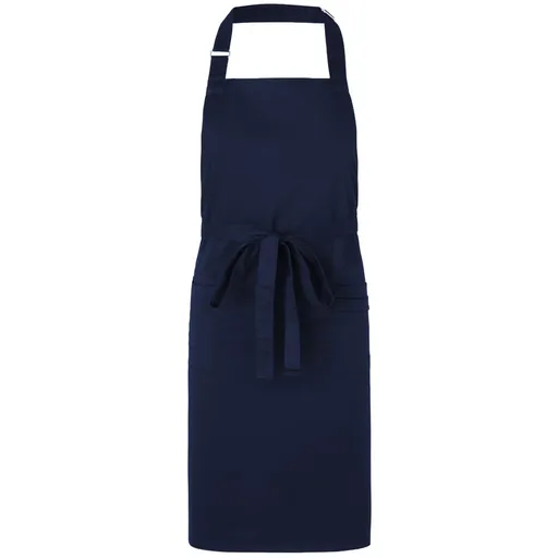 Neutral Číšnická zástěra s laclem z organické Fairtrade bavlny - Námořní modrá