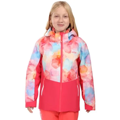KILPI SAMARA Dívčí lyžařská bunda, růžová, velikost