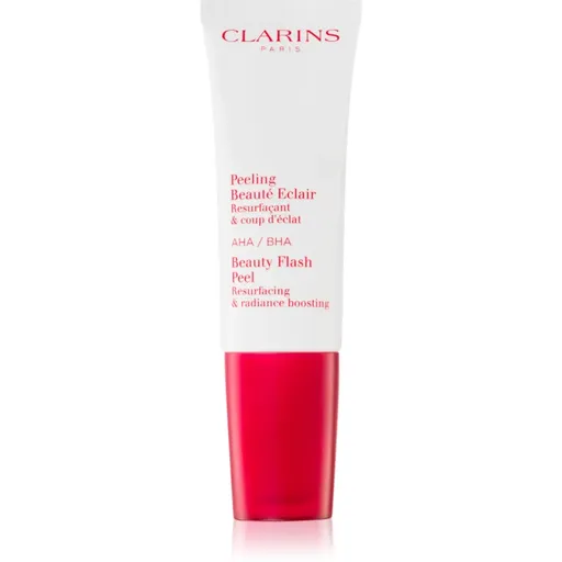 Clarins Beauty Flash Peel peeling pro vyhlazení a výživu pleti pro okamžité rozjasnění 50 ml