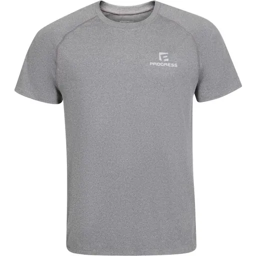 PROGRESS ASSET Pánské sportovní triko, šedá, velikost XXL