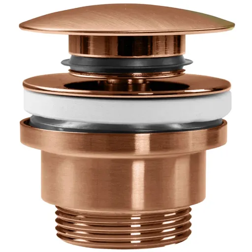 REA Univerzální umyvadlová výpust click-clack, kartáčovaná měď REA-A5632