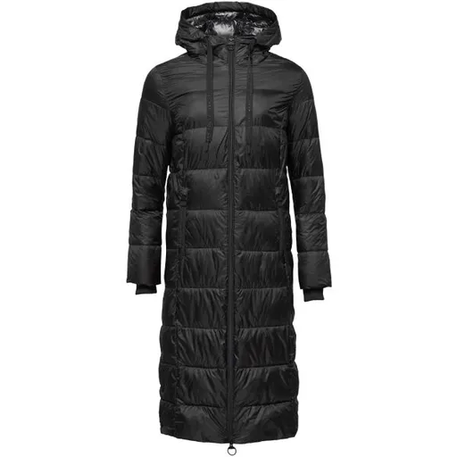 Willard BLONDA Dámský dlouhý prošívaný kabát, černá, velikost XXL