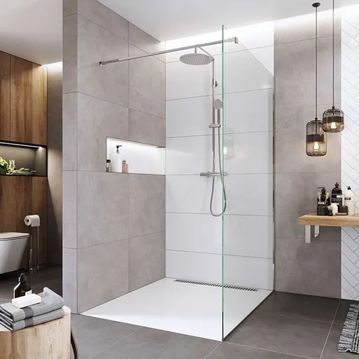 Mereo Sprchová stěna WALK IN, Novea, 120x200 cm, chrom ALU, sklo Čiré CK10604H