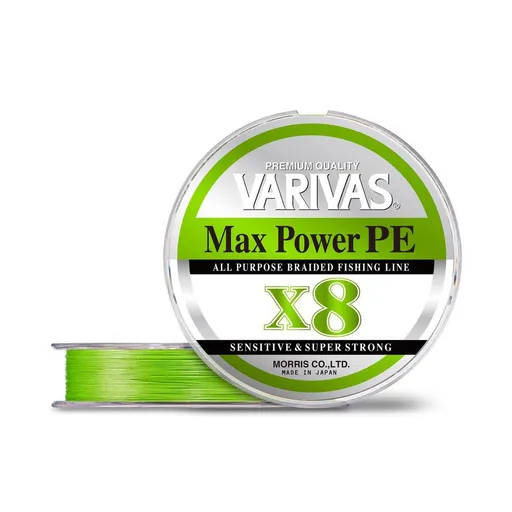 Varivas Šňůra Max Power PE X8 Lime Green 150m,Varivas Šňůra Max Power PE X8 Lime Green 150m