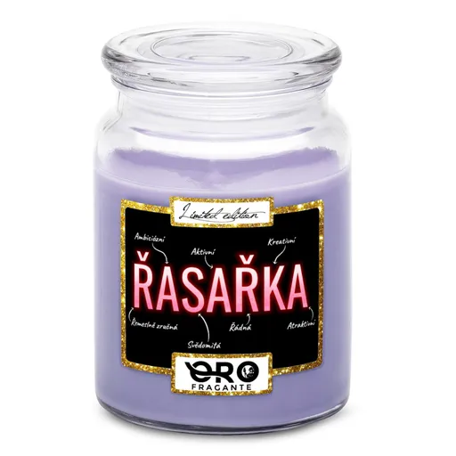 Svíčka Řasařka - vlastnosti (Vůně svíčky: Levandule)