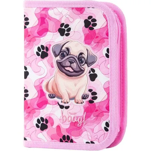 BAAGL TLAPKY Školní penál, růžová, velikost