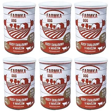 FARMKA DOG se svalovinou 400 g 6 ks (8594025084708)