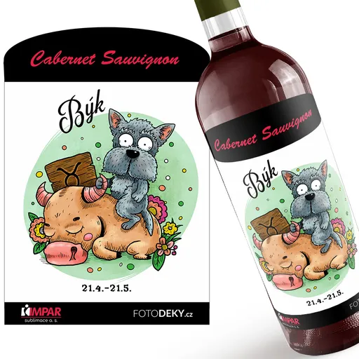 Víno Psí znamení – býk (Druh Vína: Červené víno)