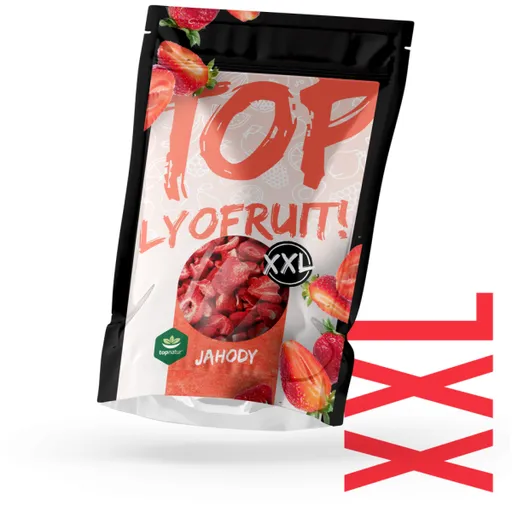 TOPNATUR LYOFILIZOVANÉ JAHODY 70 G Lyofilizované jahody, , velikost 70 G