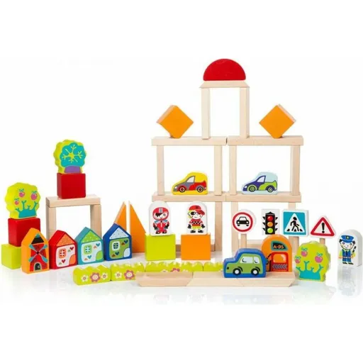 CUBIKA 13913 Doprava ve městě dřevěná stavebnice