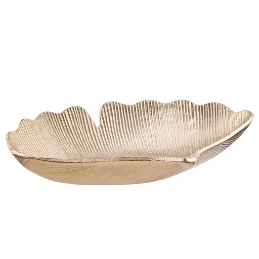 GOLDEN NATURE Dekorační miska list gingko