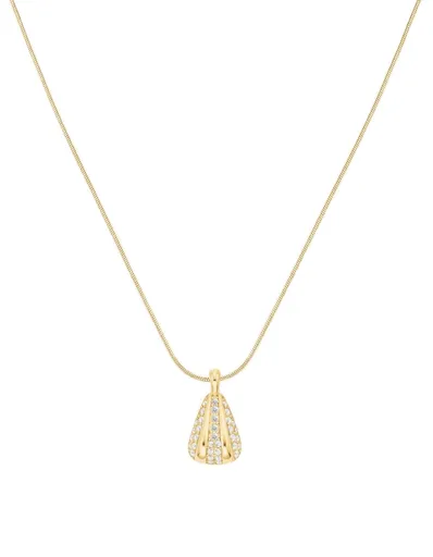 Rosefield Elegantní pozlacený náhrdelník s krystaly Pavé JNPSG-J1231