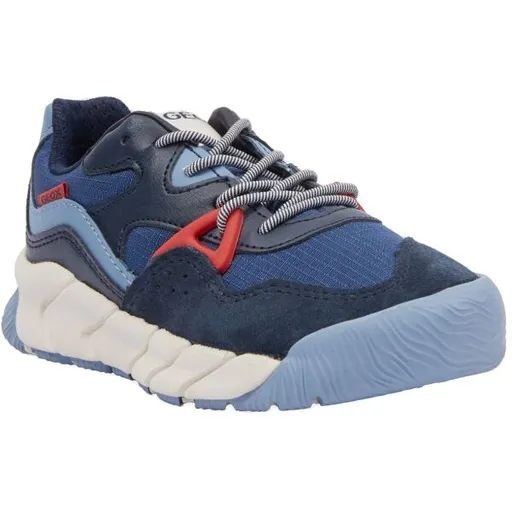 Geox J FLEXYPER PRO Chlapecká volnočasová obuv, tmavě modrá, velikost