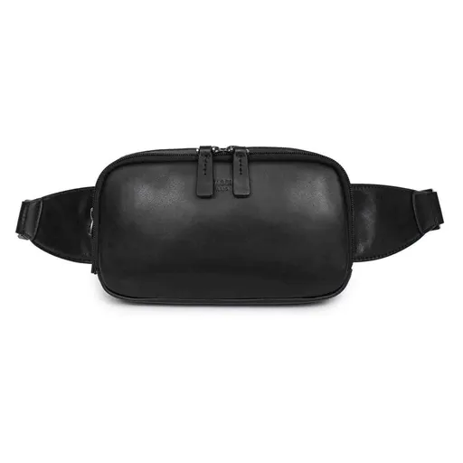 Pánská kožená ledvinka Hexagona Vanet - černá