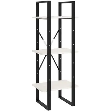 Shumee  se 3 policemi bílá 40×30×105 cm masivní borovice, 806493 (806493)