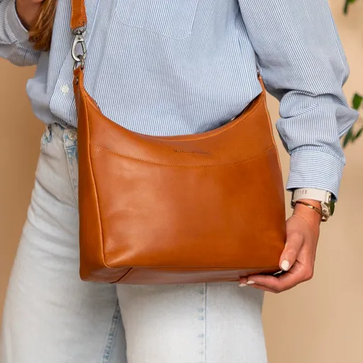 Dámská kožená kabelka The Chesterfield Brand Luntona - koňak