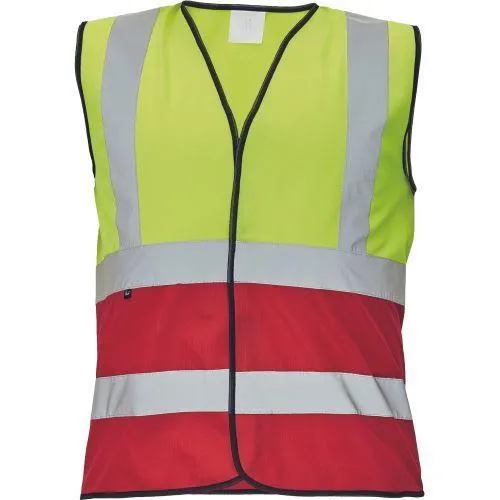 LYNX DUO vesta žlutá/červená 3XL