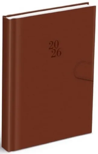 Diář 2026 D801 PU brown s magnetem