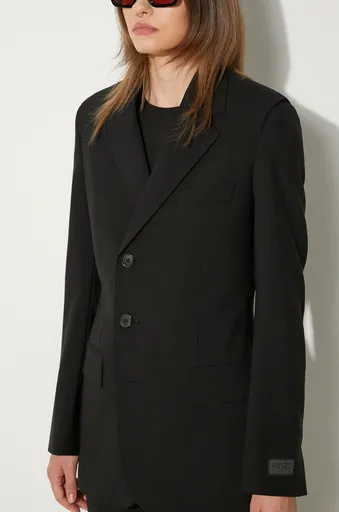Vlněné sako Kenzo Virgin Wool Waisted Blazer