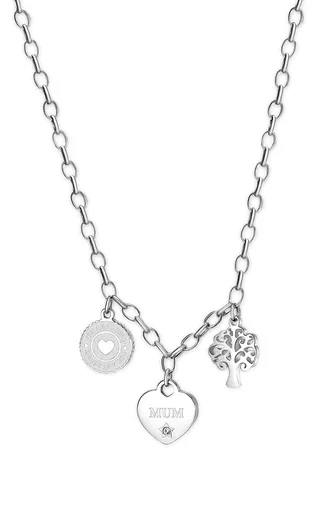 S'Agapõ Nádherný ocelový náhrdelník pro maminku Happy SHAR04