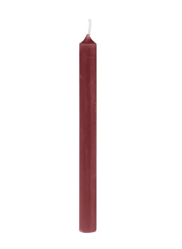 Červená úzká svíčka Taper red - Ø 1,2 *13cm / 2.5h Chic Antique