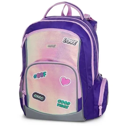 Oxybag GO FASHION Školní batoh, růžová, velikost