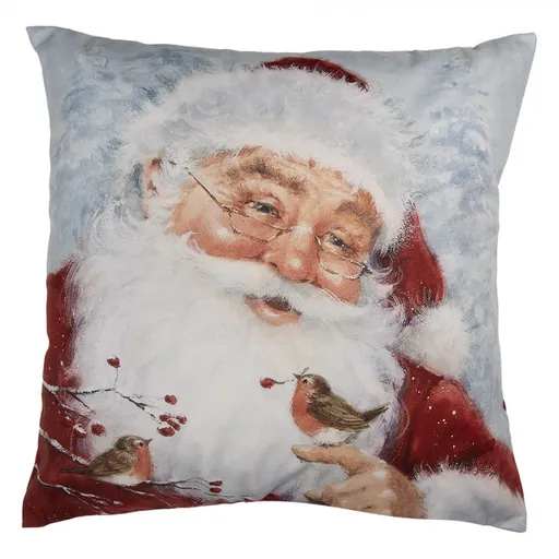 Povlak na polštář Santa Claus Christmas - 45*45 cm Clayre & Eef