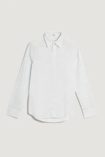 KOŠILE GANT SLIM MICRO PRINT SHIRT EGGSHELL