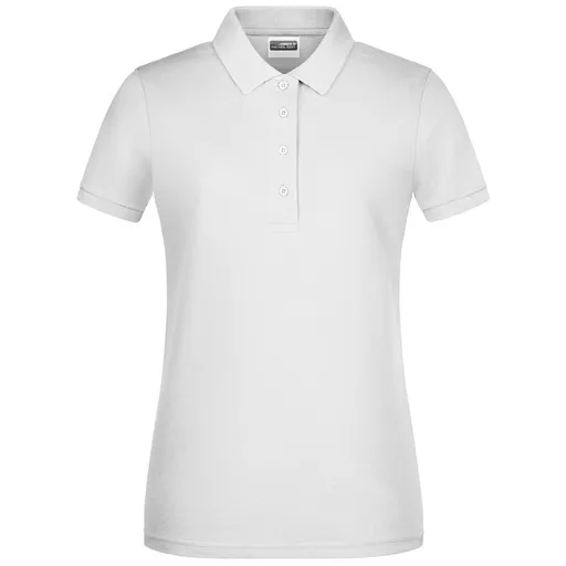 James & Nicholson (Daiber) Dámská polokošile z biobavlny 8009 - Bílá | L