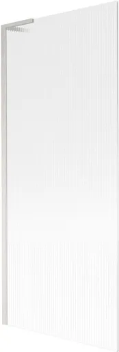 MEXEN/S Next L vanová zástěna FIX 80 x 150, proužky, nikl kartáčovaná 895-080-000-03-09-97