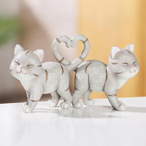 Gilde Dekorační figurka Kočky se srdcem