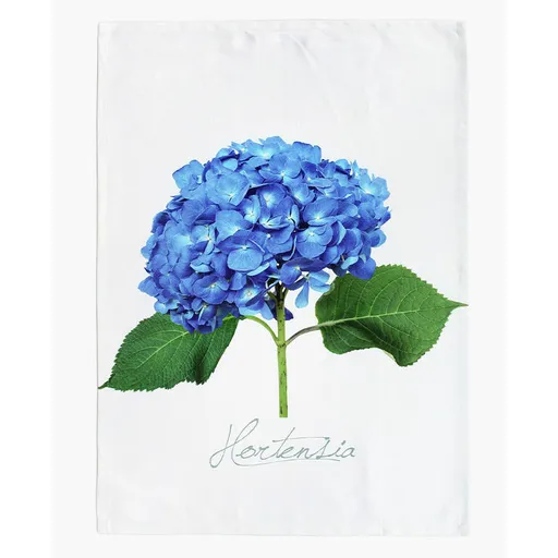 Keprová utěrka HORTENZIE MODRÁ 50 x 71 cm