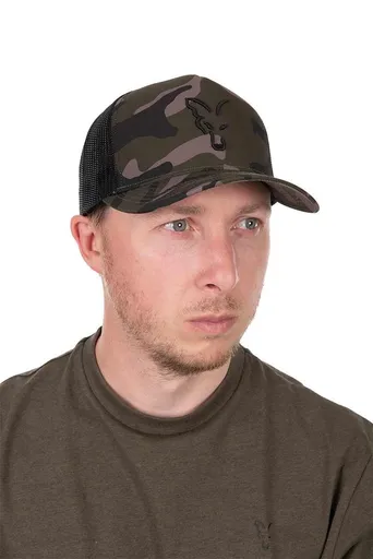Fox Kšiltovka Black Camo Trucker,Fox Kšiltovka Black Camo Trucker